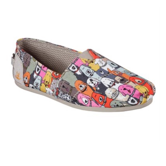 NIB Sketchers Bobs Dogs Wag Party Slip Ons - Picture 1 of 7